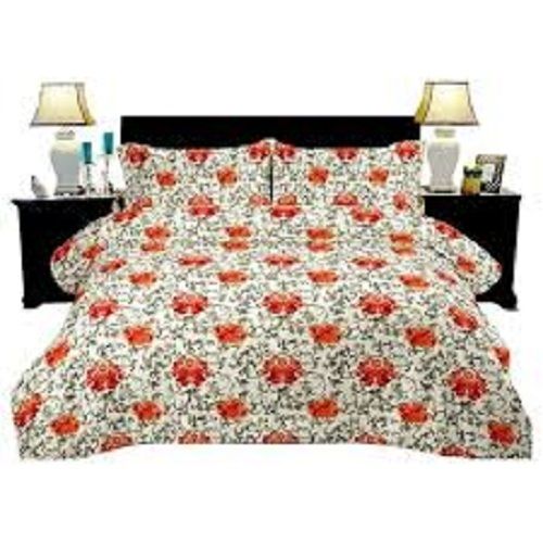 Colorful Anti Washable Dust And Skin Friendly Printed Cotton Double Size Bed Sheet