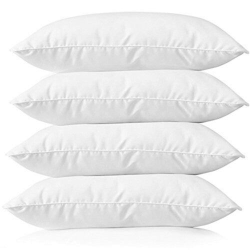 Rectangle Plain White Color Comfortable Candy Pillow With Polyester Filling