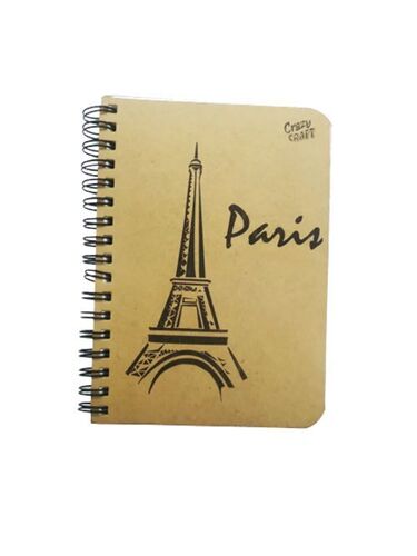 Spiral Ruled Notebook - Cartridge Paper, A6 Size, Bright Pages | Hardcover Design With Foil Stamped Drip-Off Effect, Ergonomic & Professional Style