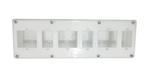 Pvc Material Powder Coated Finish White Electricals Switch Box Thickness: 6 Millimeter (Mm)