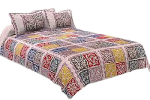 Multi Colour Breathable And Soft Floral Printed Multicolor Poly Cotton Bedsheet