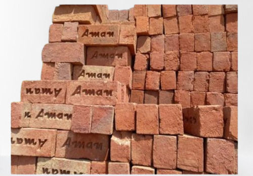 Fire-Retardant Rectangular Shaped Aman Red Clay Brick Used For Construction Purpose, 22 Mm