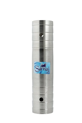 Stainless Steel Pipe Connector - 6 Inch Length, 2.50mm Thickness | Silver Polished Finish, Oval Shape, Ideal for Air, Water, or Gas Applications