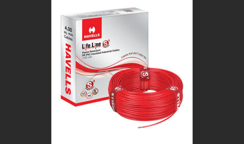 Red 90 Meter Length 2.5 Sqmm Life Line Plus Single Core Havells Flexible Copper Wire