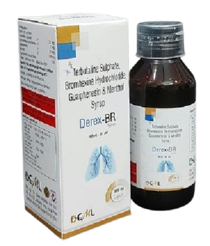 टेरबुटालीन सल्फेट, गाइफेनेसिन, ब्रोमहेक्सिन हाइड्रोक्लोराइड और मेन्थॉल डेरेक्स-बीआर सिरप
