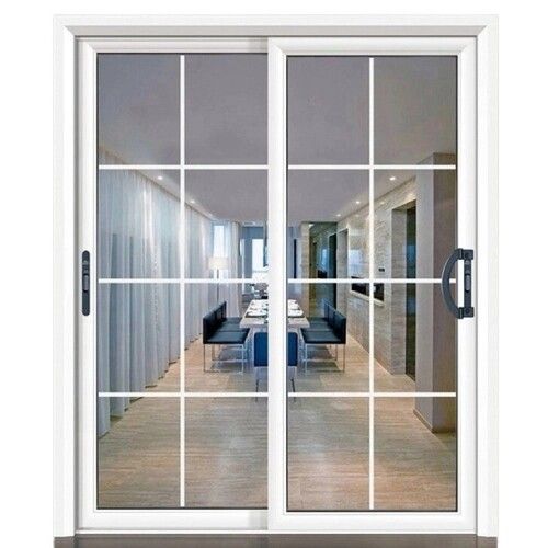 Silver Crack Resistant Aluminium Sliding Door