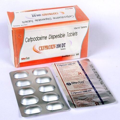 Cefpodoxime Proxetil Tablets Cefproxiv 200Mg Tablet Dt, 10X10 C21H27N5O9S2