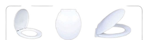 Ruggedly Constructed English Toilet White Plastic Seat Cover Installation Type: Above Counter