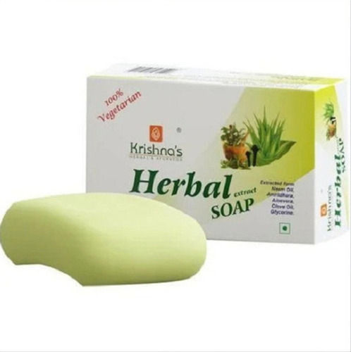 100 Gram Green Rectangular With Fragrance Herbal Bath Soap