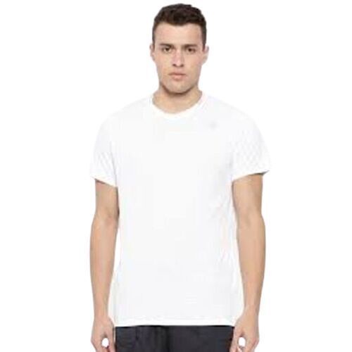 Soft And Comfortable Regular Trendy Style Mens White T Shirt