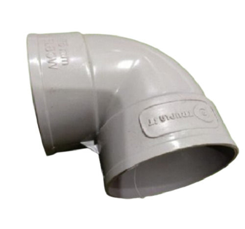 4Mm Thickness Leak And Crack Resistant Heavy Duty Light Grey Pvc Pipe Elbow Body Material: Stainless Steel