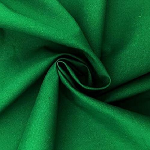 Plain Lightweight Mix Cotton Finishing Process Fabric Green