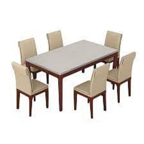 Indian Style Bamboo Wood Machine Cut Dining Table For Home 