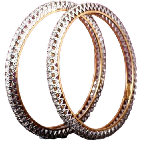 Ladies Designer Lab Grown Diamond Bangles For Party  Gender: Women