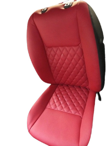 Leather Red Rexine Front And Back Car Seat Cover