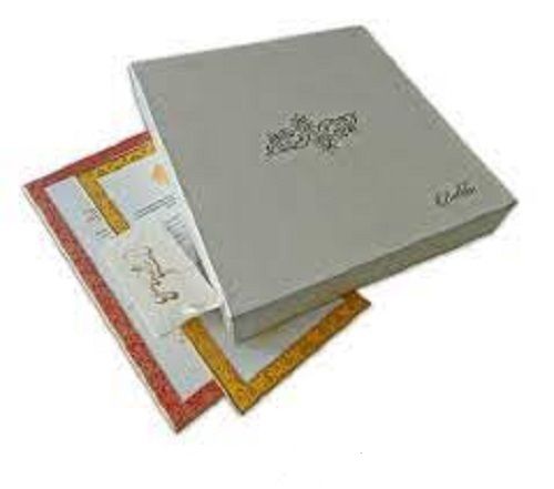 Plastic Attractive Fine Finish Designer Box Invitation Card