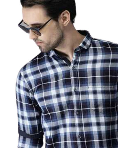 Batik Comfortable And Washable Full Sleeves Fancy Mens Check Shirts