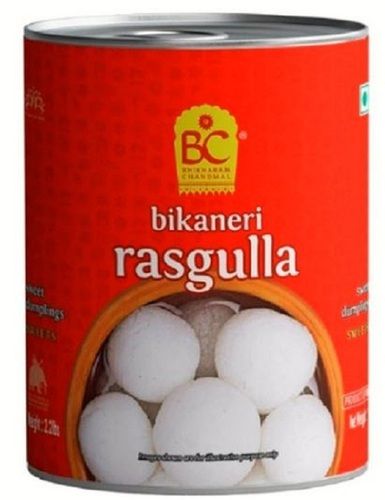 Food Grade Sweet And Soft Bikaneri Regular Round Spongy Rasgulla Carbohydrate: 4.34% Percentage ( % )