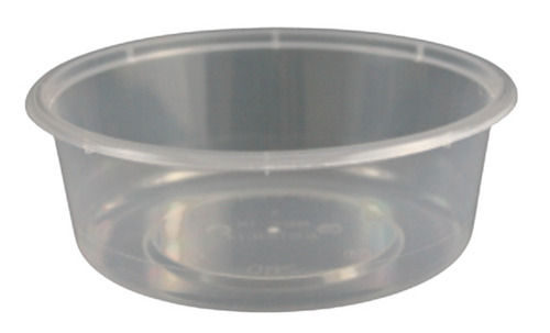 280 ml Capacity Plain and Round Shape Transparent Plastic Disposable Bowl