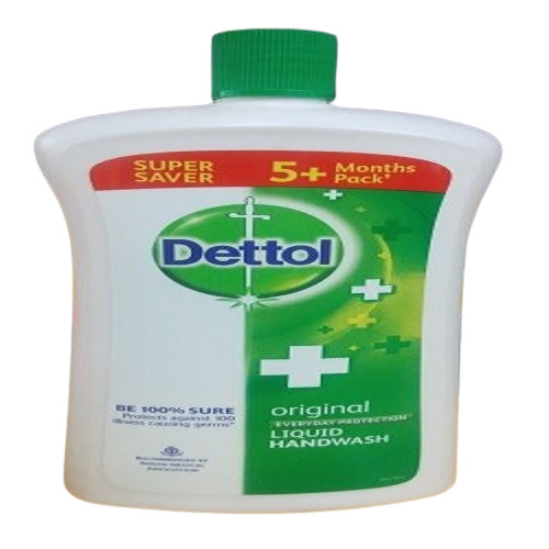 Dettol Liquid Hand Wash - Eco-Friendly Lemon Fragrance | Medicated Soap, Moisture Retention 0.2%, Self Logo, Liquid Style