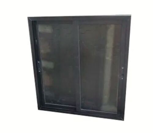 ब्राउन 3 X 4 फीट पेंट कोटेड रेक्टैंगुलर ग्लास और एल्युमिनियम स्लाइडिंग विंडो