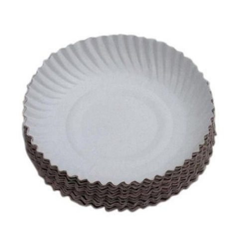 7 Inches Round Eco Friendly And Lightweight Plain Disposable Paper Plate Application: Events