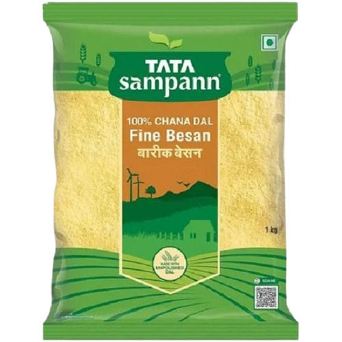 1 Kilograms Pack, Natural And Pure Dried Tata Sampann Chana Dal Fine Besan