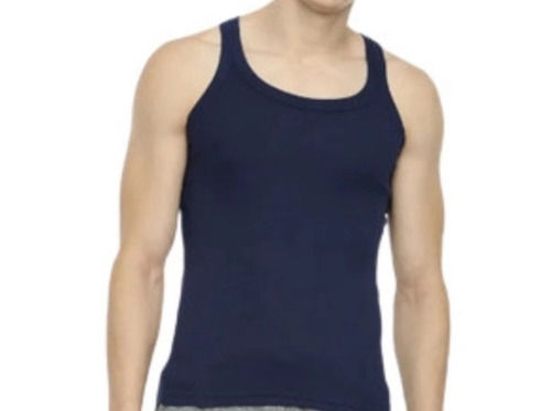 34 Inch Sleeveless Comfortable And Washable Cotton Plain Vest For Men's