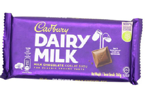 Sweet And Delicious Taste Yummy Creamy Cadbury Dairy Milk Chocolate Bar 