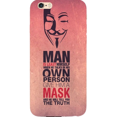Printed Plastic Fancy And Protect Mobile Phone Cover - PVC Plastic Material, Dark Pink Color, Slim Lightweight Design , Flexible and Durable Protection