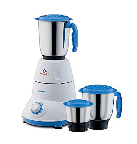 220 Volt 90 DB Noise Bajaj Mixer Grinder With ABS Plastic Body And Stainless Steel Blade