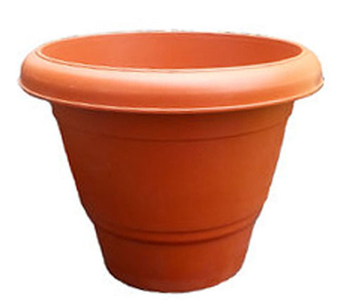 A 1.14 Kilogram 12 Inch Round Plastic Body Antique Design Durable And Strong Flower Pots