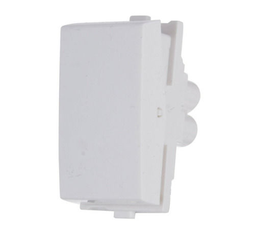 White 6 Ampere 240 Voltage Polycarbonate Body Rectangular One Way Switch