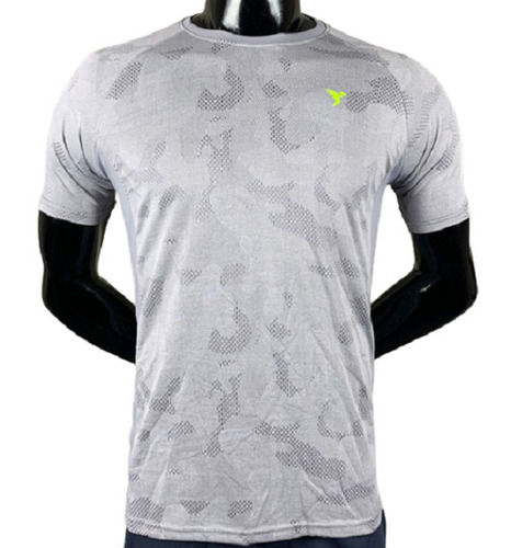 Men's Casual Wear Short Sleeves Round Neck Printed Polyester T Shirt