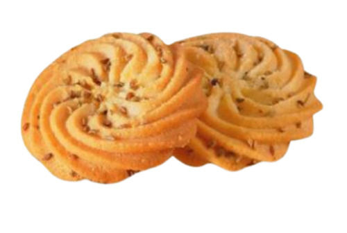 Round Crispy Sweet And Salty Taste Semi Soft Ajwain Bakery Biscuit