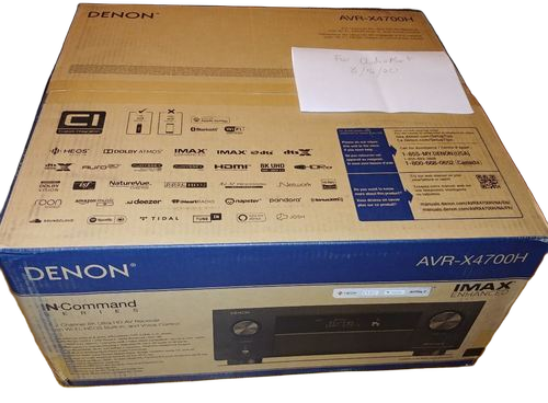 Brand New Denon Avr-X4700H 8K Ultra Hd 9.2 Channel (125 Watt X 9) Av Receiver - Weight: 30.20 Pound (Lb)