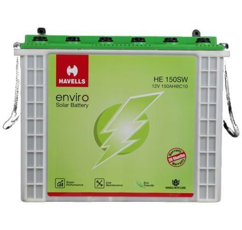 12 V 150Ah Havells Solar Battery Dimension(L*W*H): 1960 X 990 X 35 Millimeter (Mm) Millimeter (Mm)