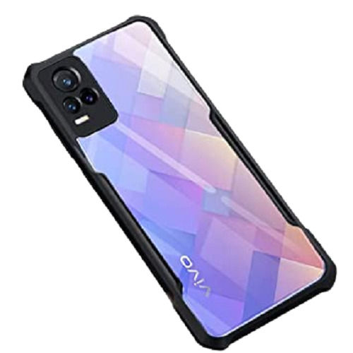 Multicolor Transparent Multicolur Back Cover With Plastic And Silicon Body For Vivo Y73 Smartphone