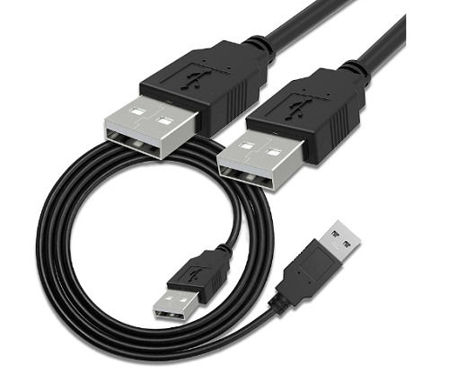 Portable Black USB Data Cable With 1 Metre Long Wire For Charging And Fast Data Transferring