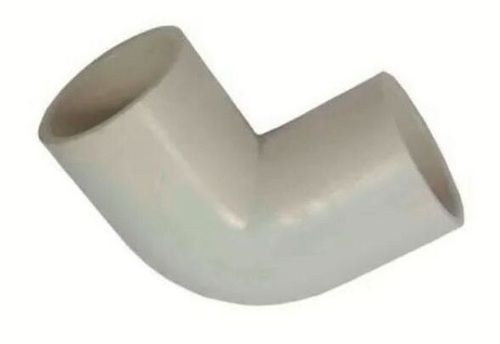 Grey 4 Mm Thick Strong And Durable Round Head 90 Degree Pvc Conduit Elbow