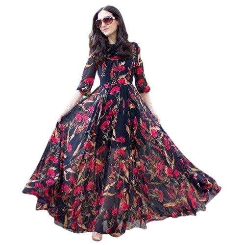 Ladies Fashionable Designer Long Gown