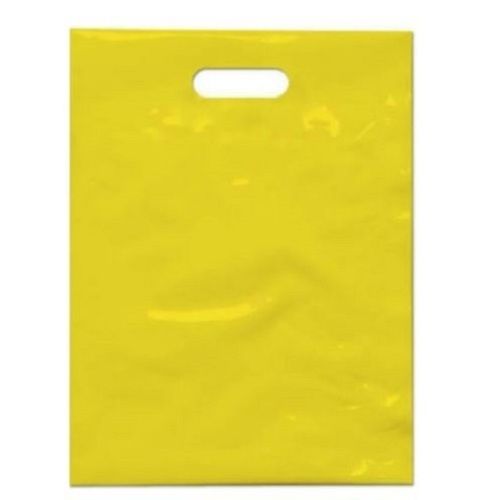 Plain LDPE Plastic Shopping Bag With Patch Handle With High Weight Bearing Capacity