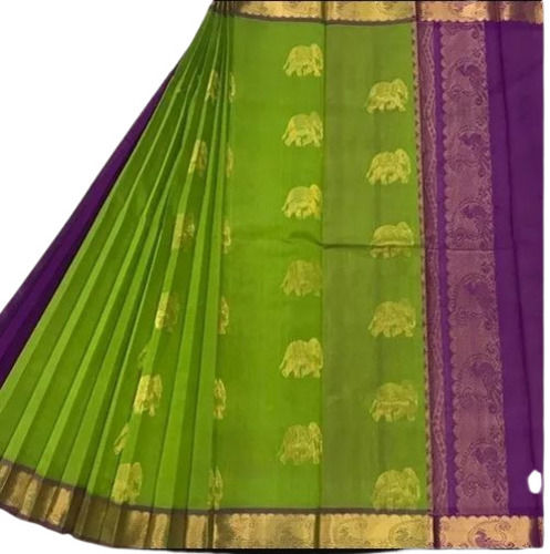 Ladies Comfortable And Lightweight Zari Work Party Wear Handloom Silk Saree With Blouse 