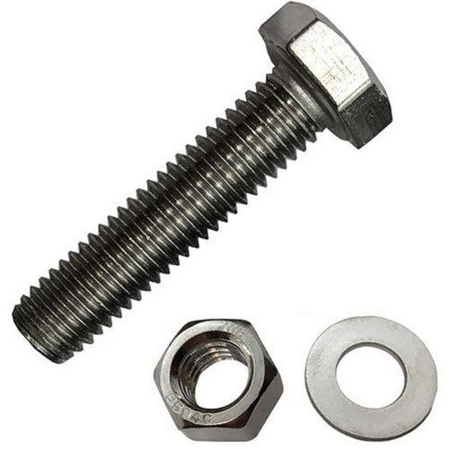 Silver Mild Steel Nuts Bolts