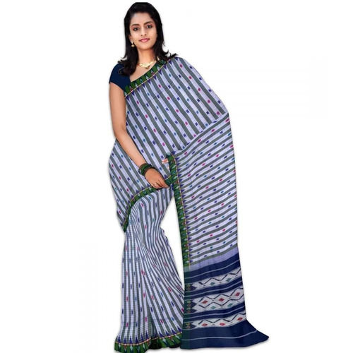 Multicolor Casual Wear Anti Wrinkle Laces Printed Cotton Saree For Women