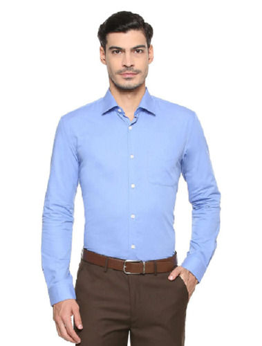 Mens Regular Fit Full Sleeves Button Closure Plain Cotton Formal Shirt Age Group: 18 To 45