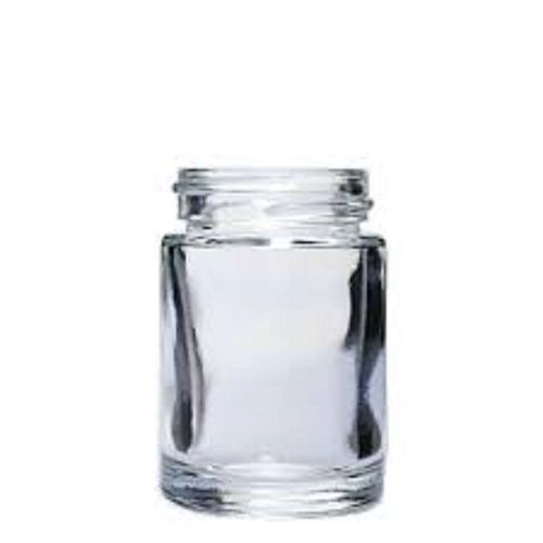 Lightweight Crack And Leak Resistant Plain Round Transparent Glass Jar  Length: 3-5 Inch (In)