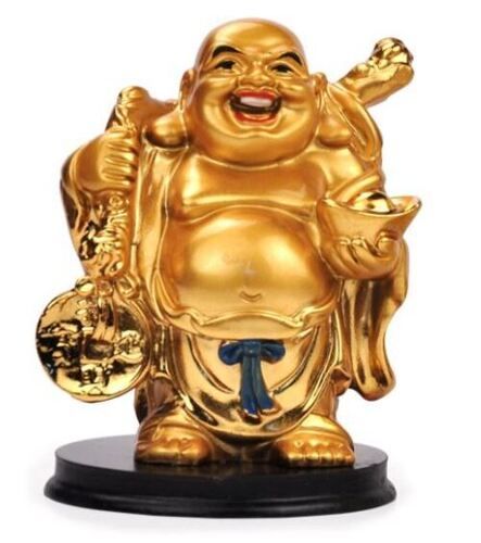 Colorful Lightweight Paint Coated Porcelain Decorative Laughing Buddha