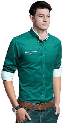 Casual Wear Regular Fit Anti Wrinkle Down Collar Full Sleeves Shirt For Men'S Age Group: Adult