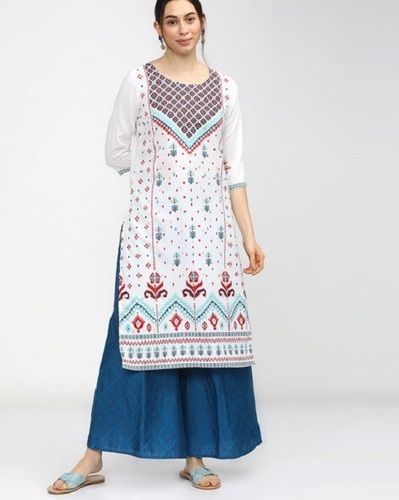 Comfortable Printed Cotton Ethnic Wear Washable Ladies Kurti